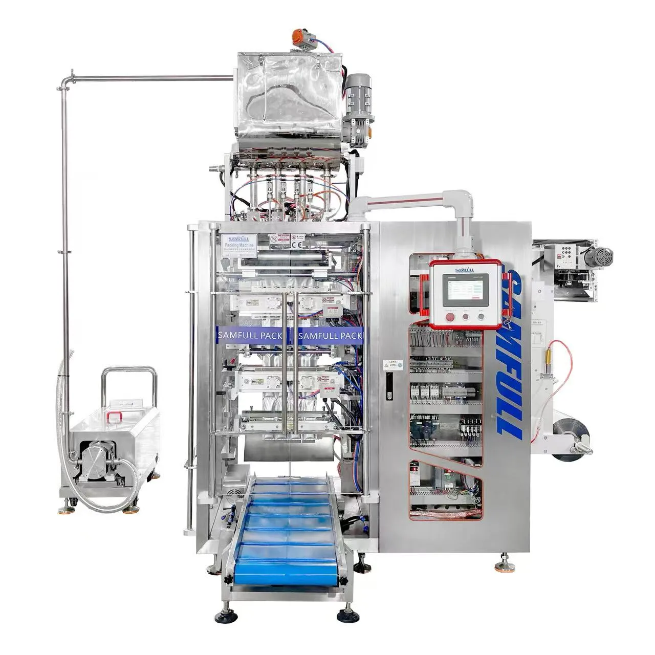 Estructura multipista para cuatro sobres sellados laterales
