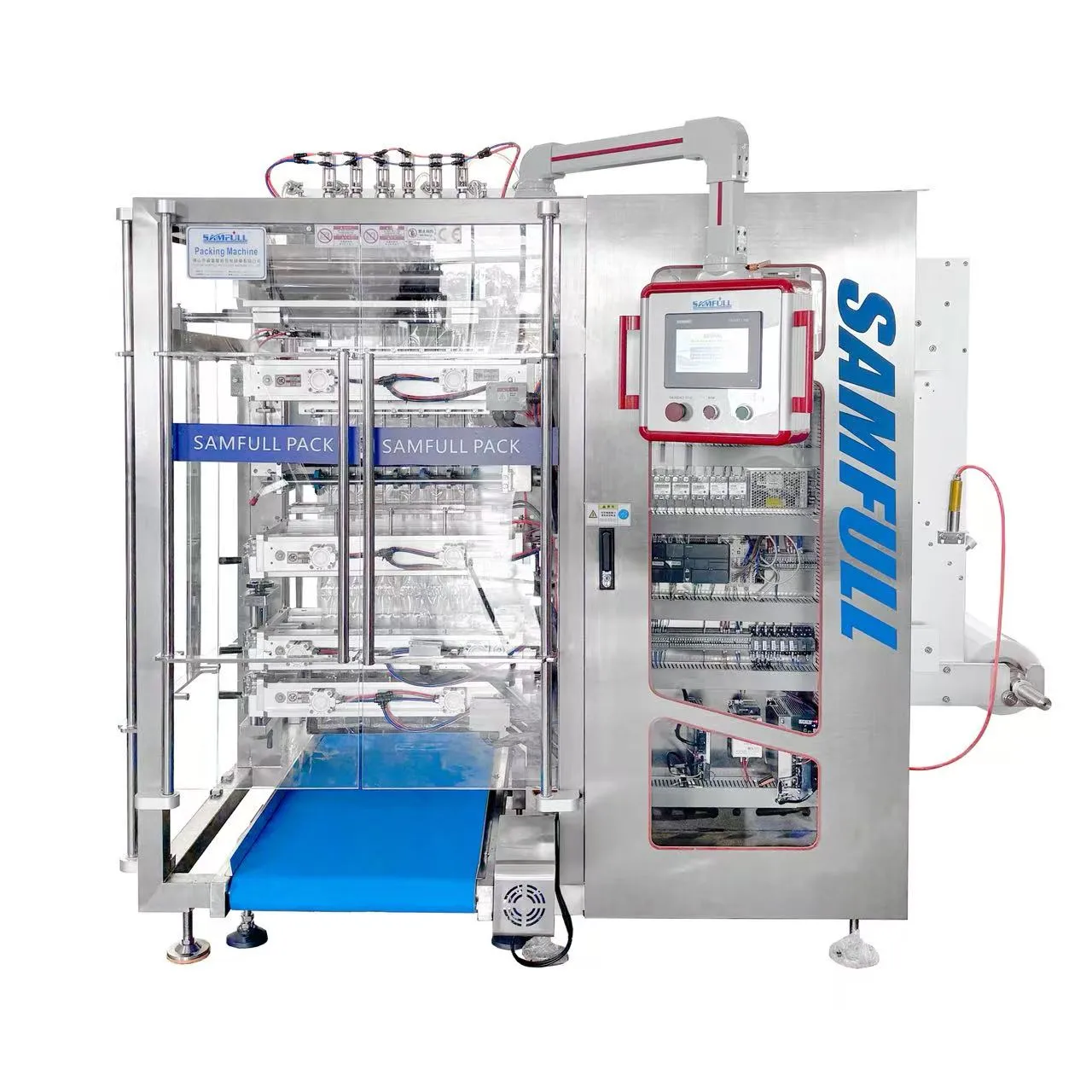 Salsa de foca de cuatro lados terminada y bolsitas de mermelada