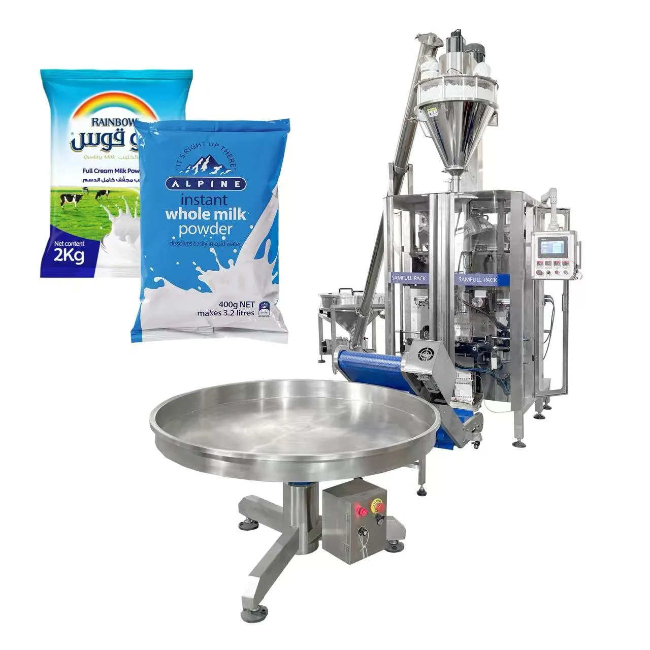 Máquina envasadora de leche en polvo de fórmula Envasado vertical en polvo para lácteos y polvos nutricionales